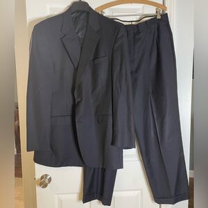 LORO PIANA for Daniel Cremieux navy suit -  42 Long
